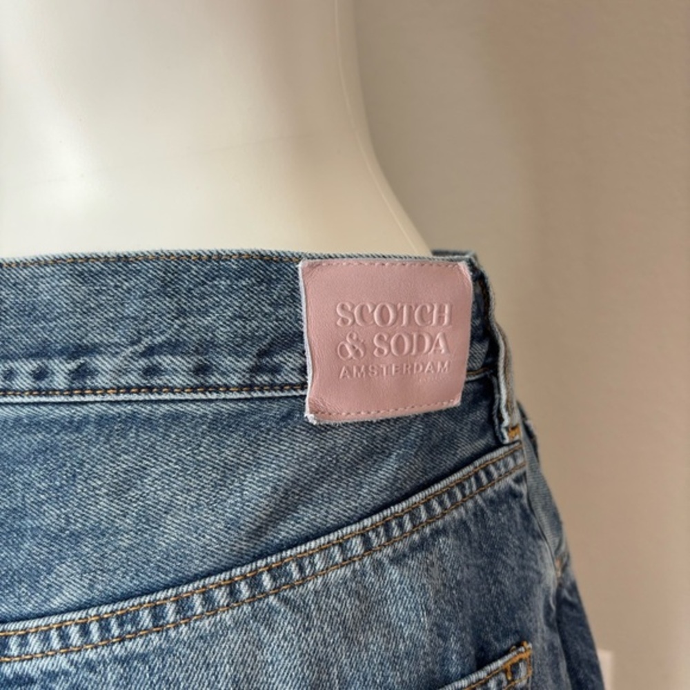 Scotch & Soda‎ The Bay Purple Floral Distressed Organic Cotton Boyfriend Jeans - Picture 6 of 16